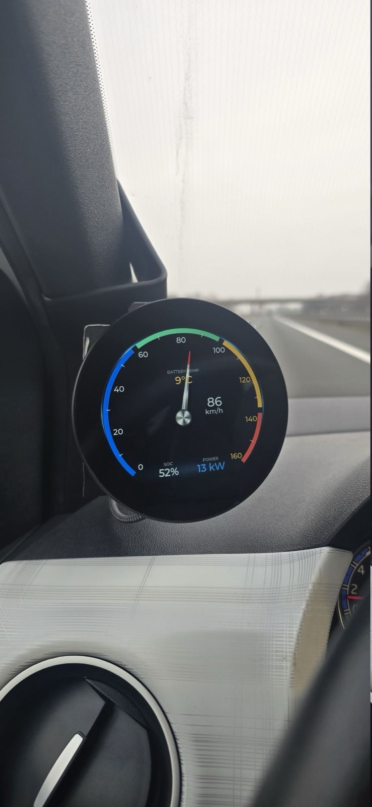 CarScreen mounted in a Seat Mii while driving